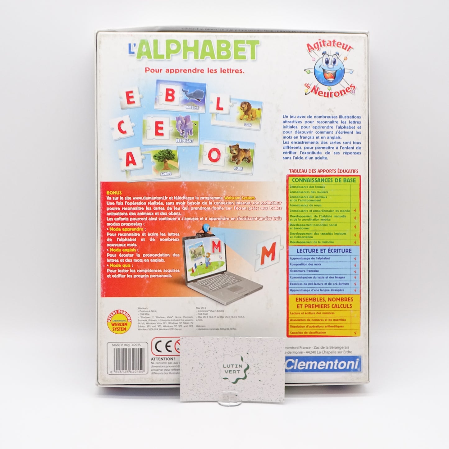 L’alphabet pour apprendre les lettres CLEMENTONI - Dès 3 ans | Ref 14517
