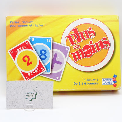 Plus ou moins POWER GAMES - Dès 5 ans | Ref 14512