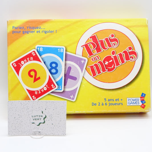 Plus ou moins POWER GAMES - Dès 5 ans | Ref 14512