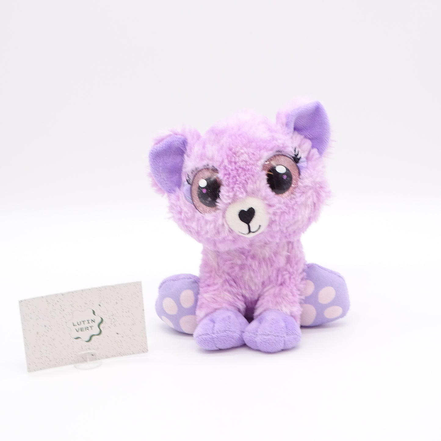 Peluche Chat Violet rose OJO - Dès 6 mois | Ref 14521