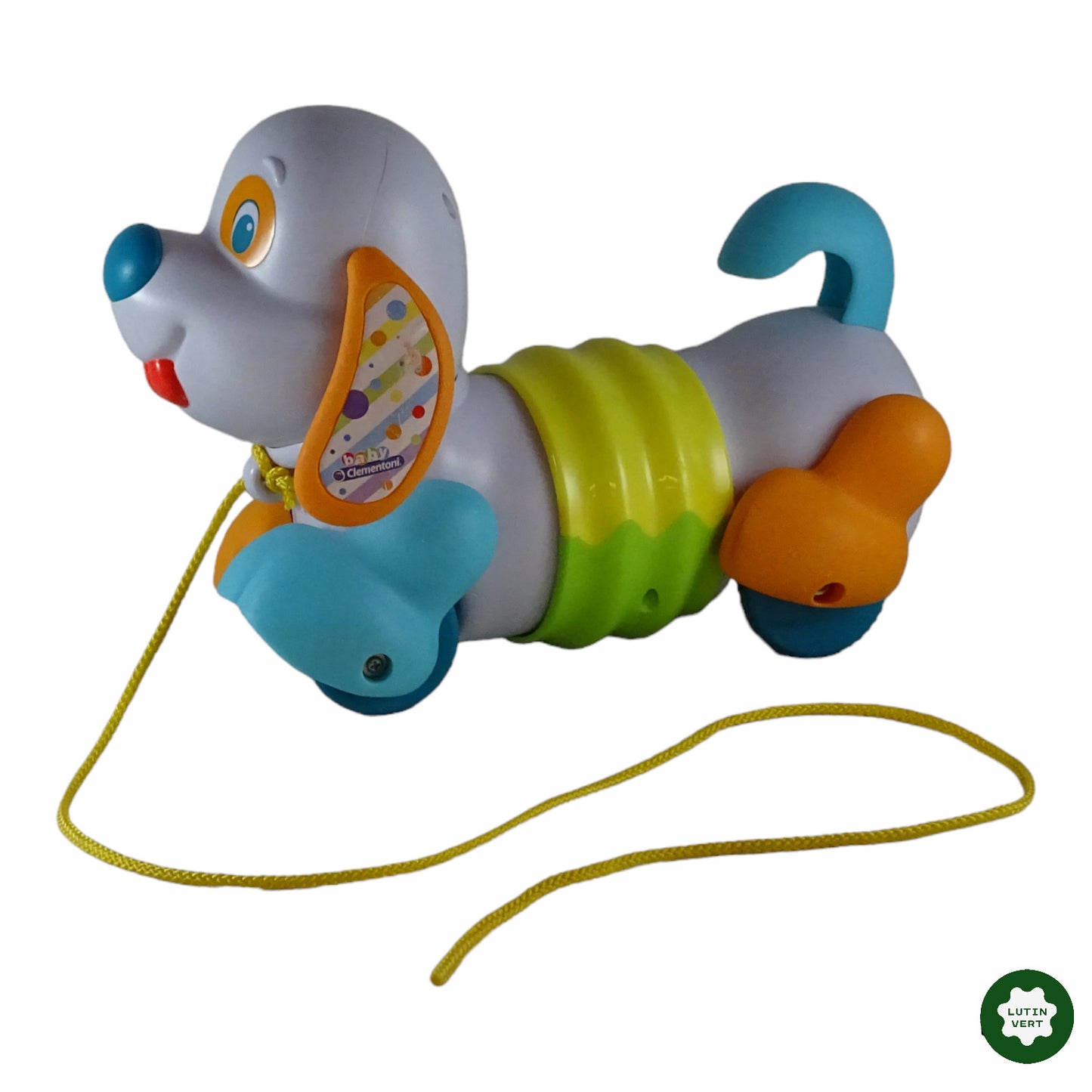 Chien à tirer sur roulette d'occasion CLEMENTONI - Dès 2 ans | Lutin Vert