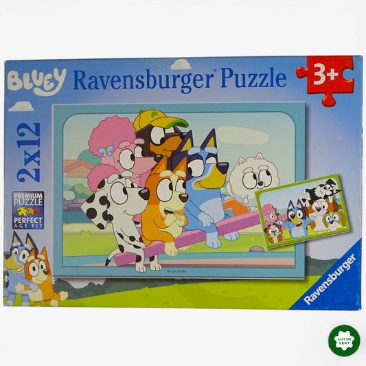 2 puzzles Bluey d'occasion RAVENSBURGER - Dès 3 ans | Ref 10379
