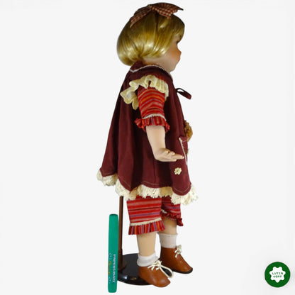 Poupée de collection en porcelaine sur socle d'occasion  - Dès 6 ans | Ref 10396