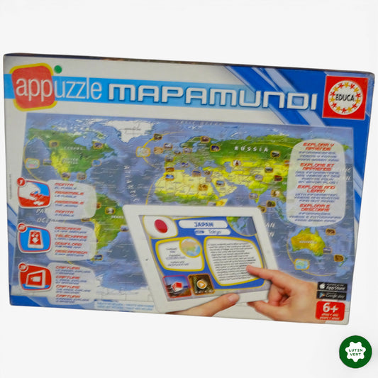 Appuzzle Mappemonde 150 pcs d'occasion EDUCA - Dès 6 ans | Ref 10389