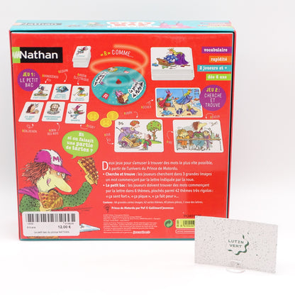 Le petit bac du Prince de Motordu NATHAN - Dès 6 ans | Ref 14530