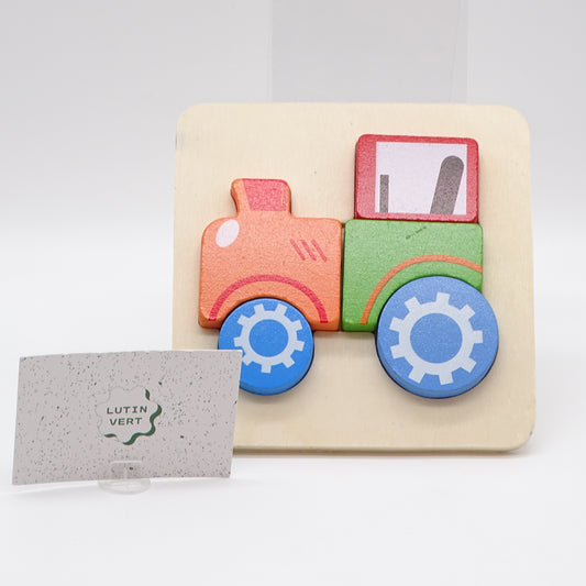 Puzzle en bois tracteur PLAYTIVE  - Dès 18 mois | Ref 14564