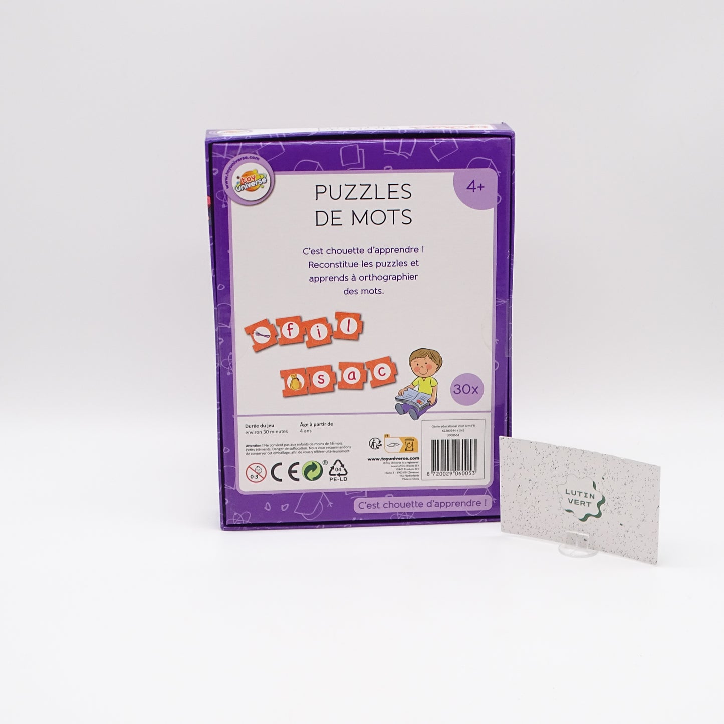 Puzzles de mots TOY UNIVERSE - Dès 4 ans | Ref 14596