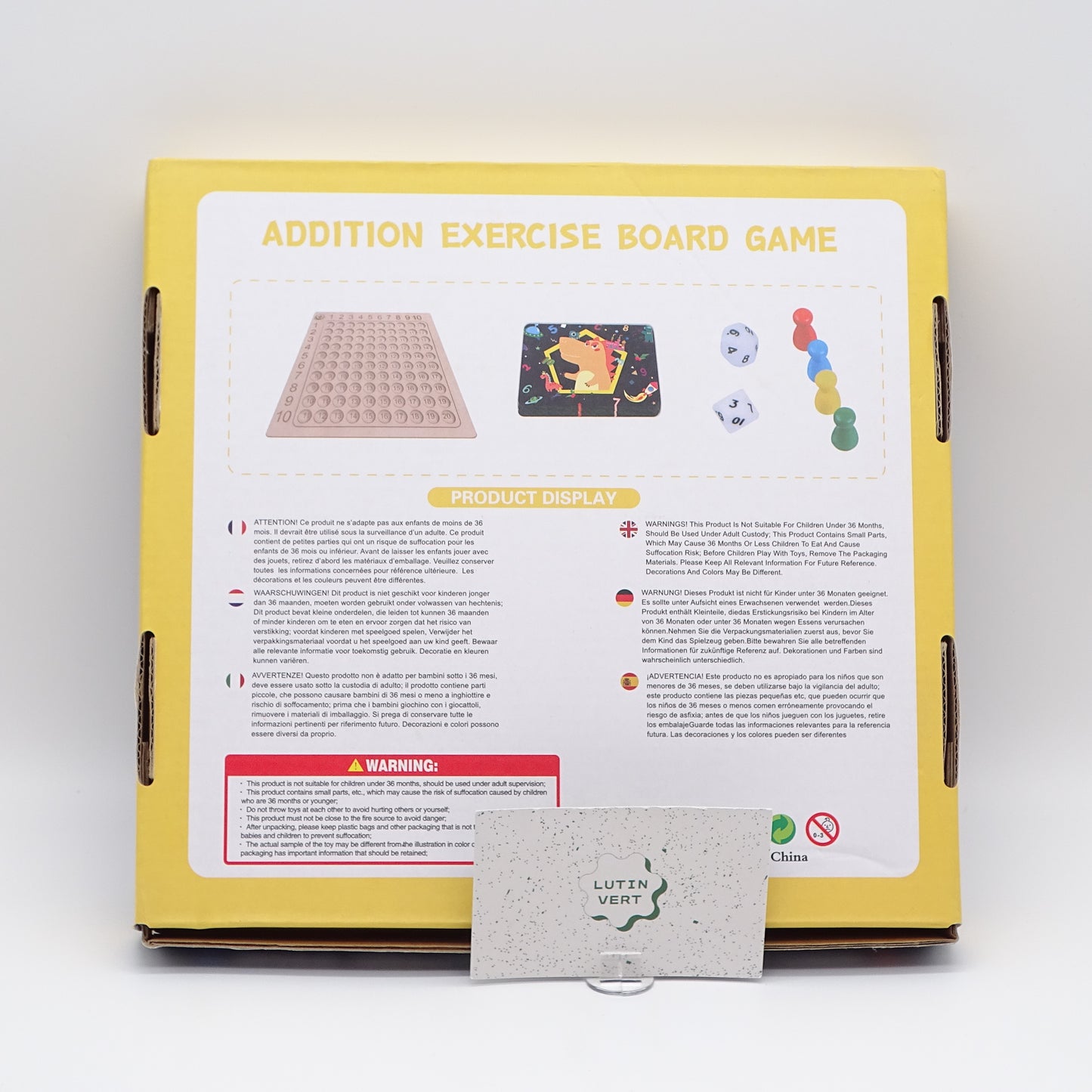 Addition Exercise Board Game Apex- Dès 3 ans | Ref 14606