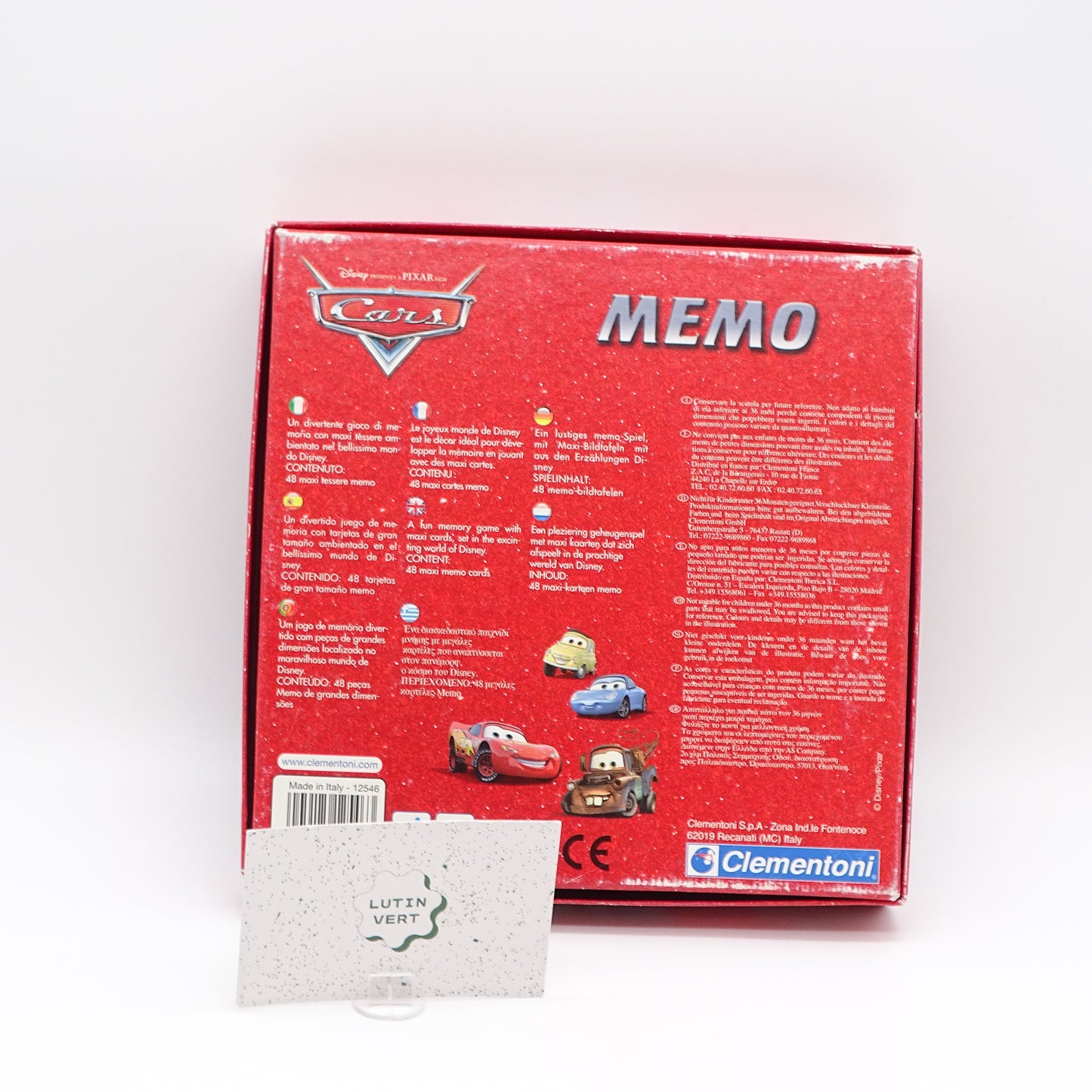 Memo Cars CLEMENTONI - Dès 4 ans | Ref 14616