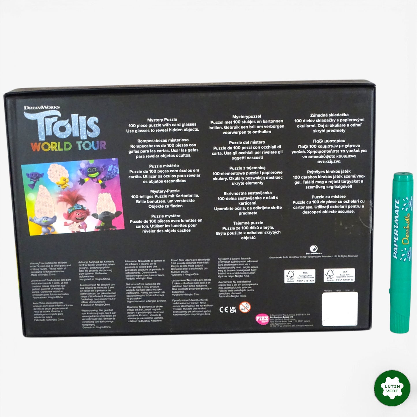 Mystery puzzle  Troll 100 pcs d'occasion DREAM WORKS - Dès 6 ans | Ref 10476