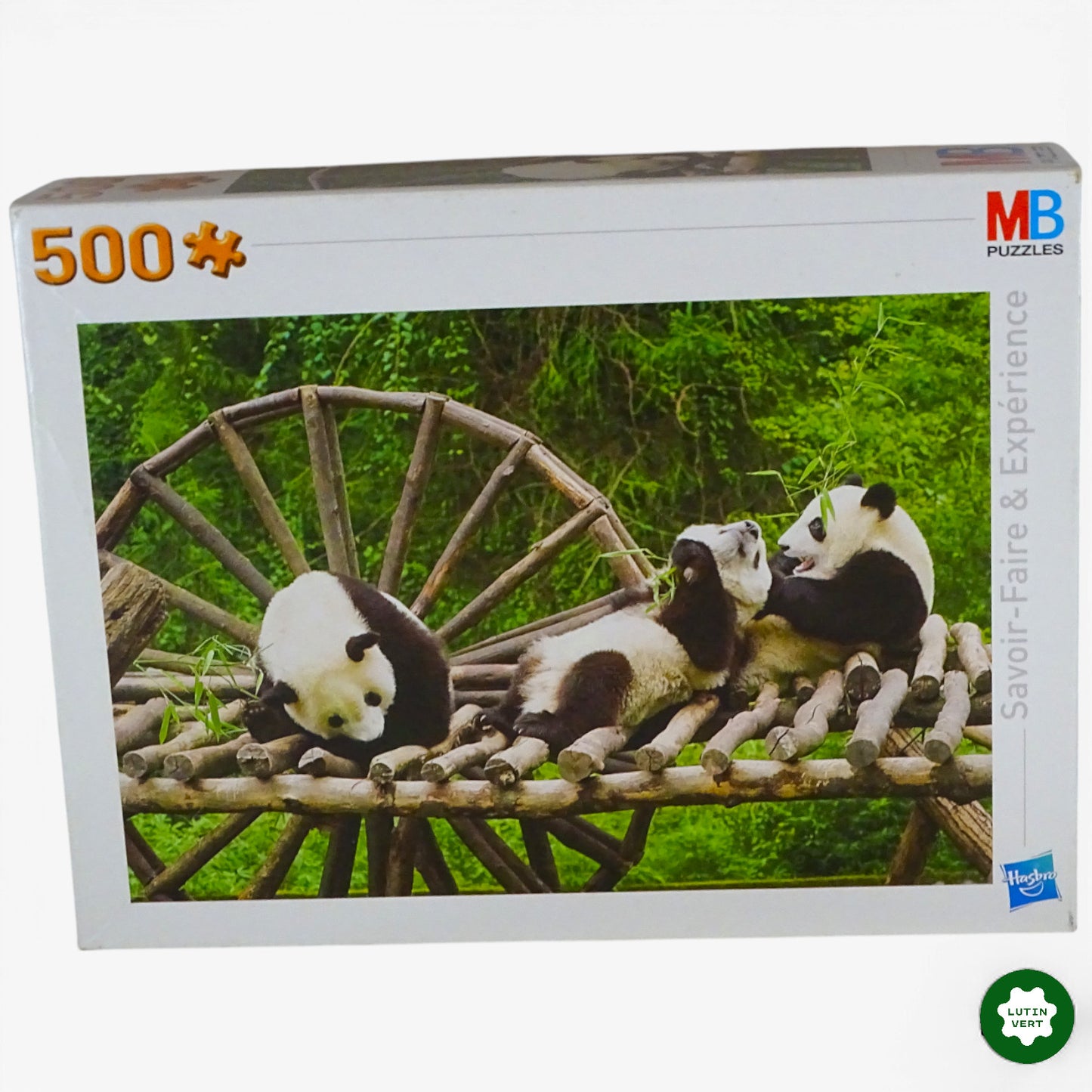 Puzzle Pandas 500 pcs d'occasion MB JEUX - Dès 9 ans | Ref 10496