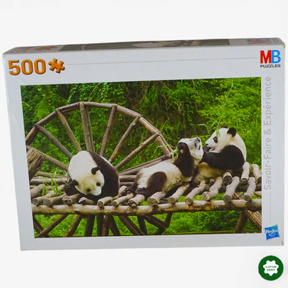 Puzzle Pandas 500 pcs d'occasion MB JEUX - Dès 9 ans | Ref 10496