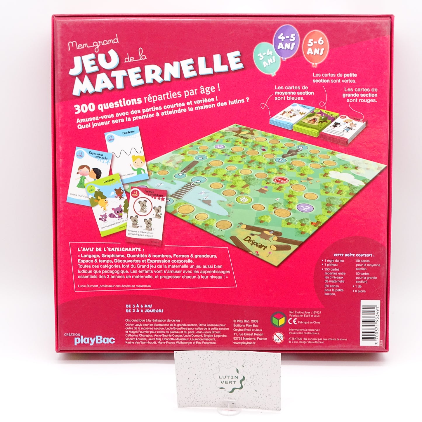 Jeu de la maternelle PLAYBAC - Dès 3 ans | Ref 14655