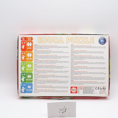 4 puzzles progressive EDUCA - Dès 3 ans | Ref 14654