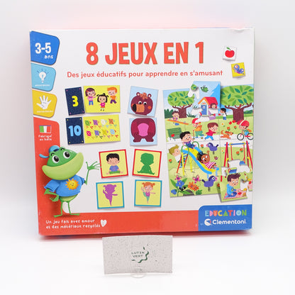 Huit jeux en un CLEMENTONI - Dès 3 ans | Ref 14653
