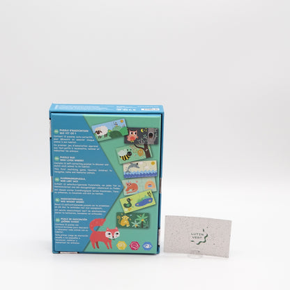 Puzzle D’Association ‘’Qui vit où ? ‘’ ABC MELODY - Dès 2 ans | Ref 14674