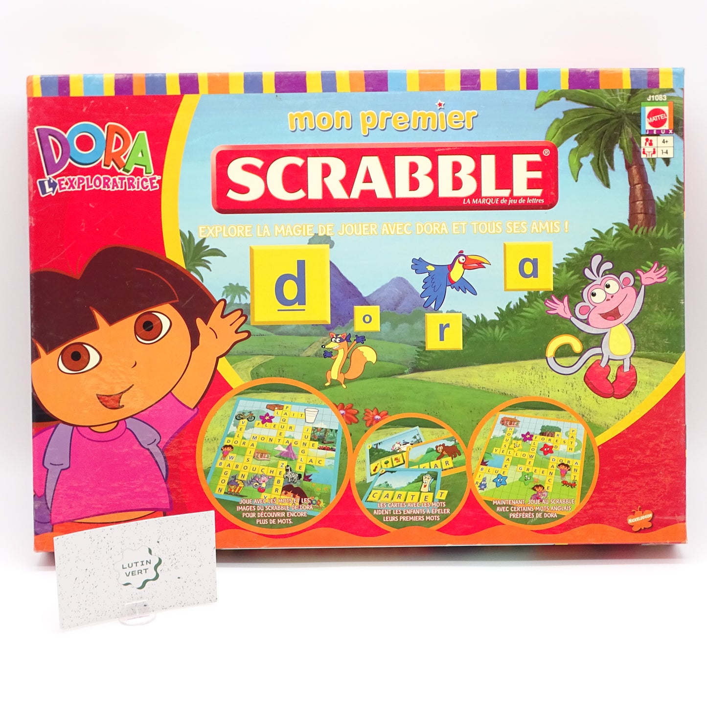 Mon 1ier Scrabble Édition Dora L’Exploratrice MATTEL - Dès 4 ans | Ref 14681