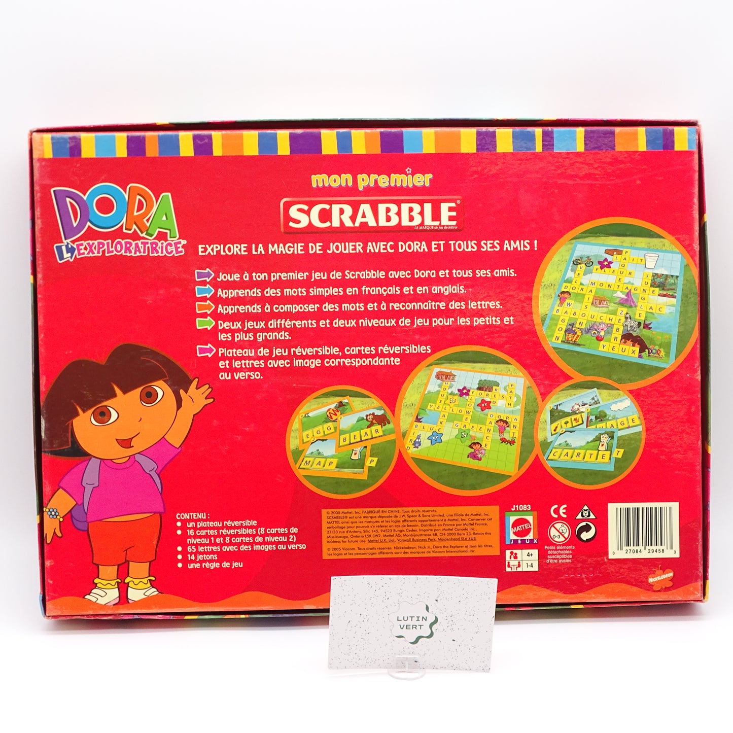 Mon 1ier Scrabble Édition Dora L’Exploratrice MATTEL - Dès 4 ans | Ref 14681