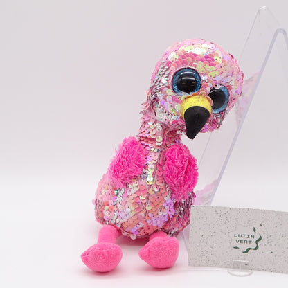 Peluche Pinky le Flamant à sequins TY - Dès 3 ans | Ref 14684