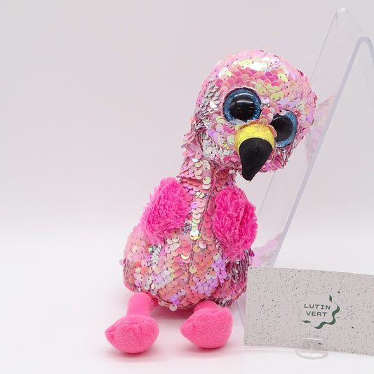 Peluche Pinky le Flamant à sequins TY - Dès 3 ans | Ref 14684