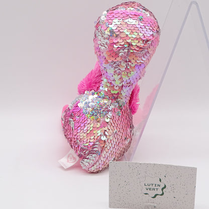Peluche Pinky le Flamant à sequins TY - Dès 3 ans | Ref 14684