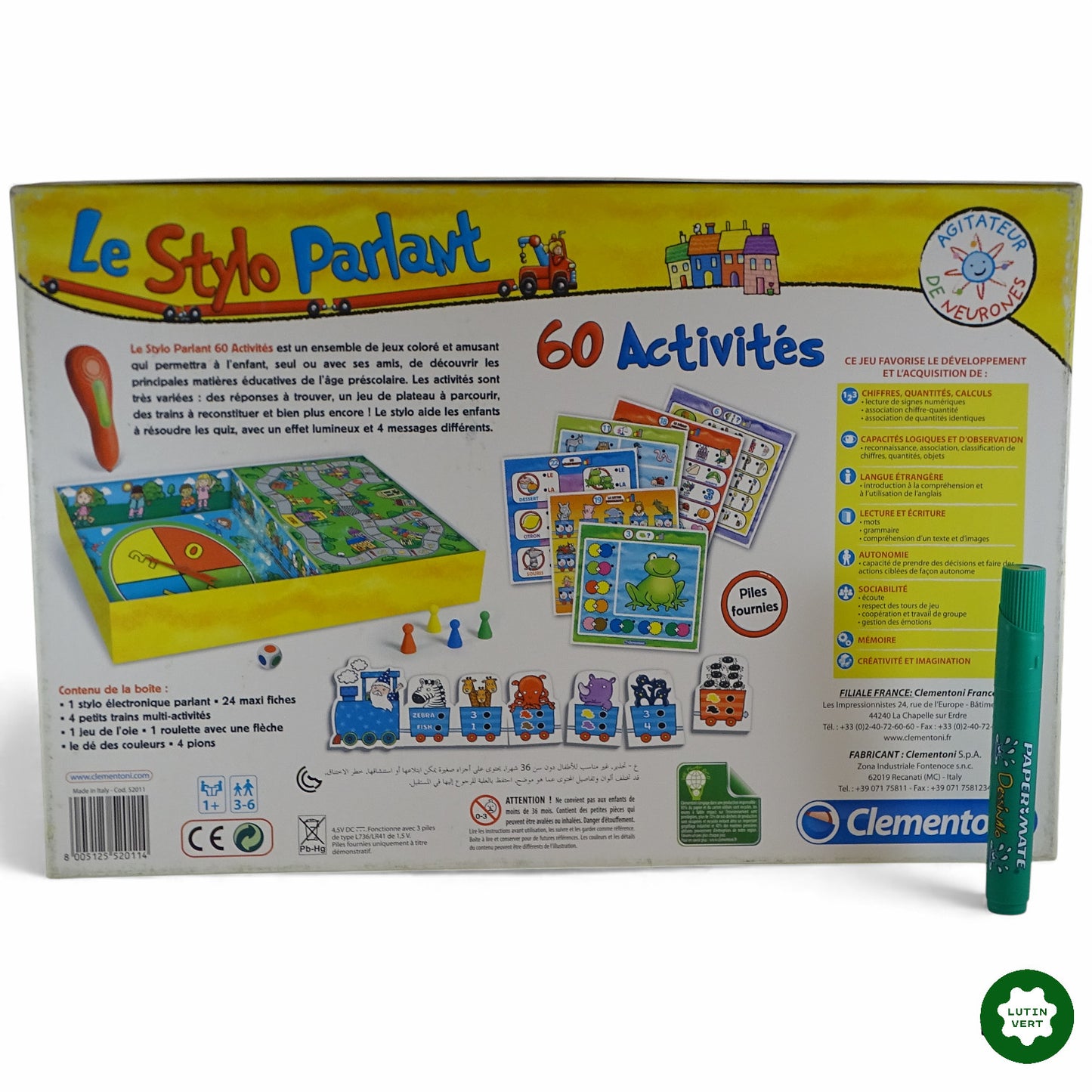 Le Stylo Parlant 60 activités d'occasion CLEMENTONI - Dès 3 ans | Ref 11625