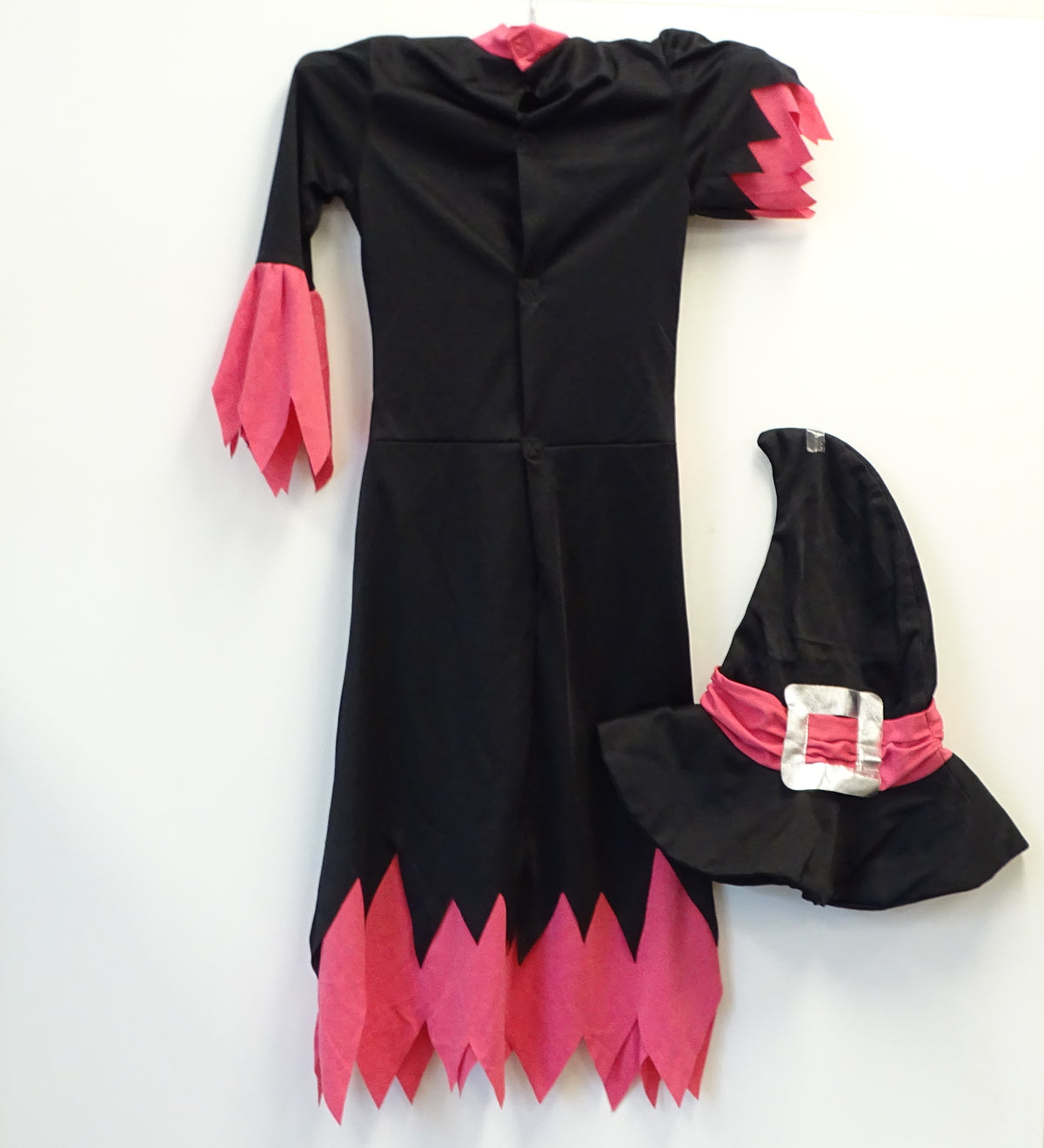 Costume sorcière noir et rose LOGITOYS - Dès 4 ans | Ref 16019