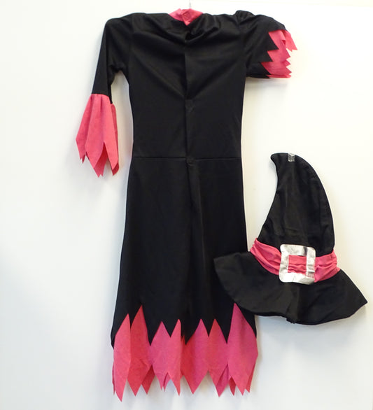 Costume sorcière noir et rose LOGITOYS - Dès 4 ans | Ref 16019