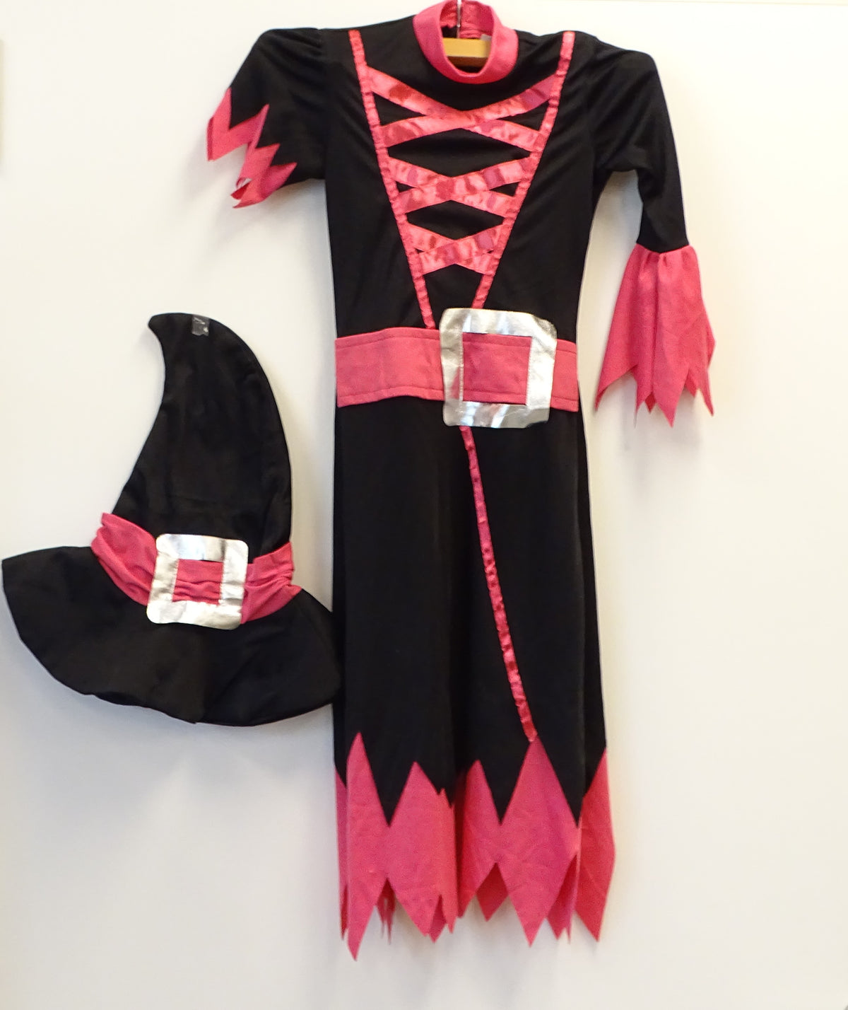 Costume sorcière noir et rose LOGITOYS - Dès 4 ans | Ref 16019