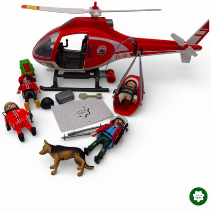 Playmobil pièce unique « Hélicoptère et sauveteurs en montagne » d'occasion PLAYMOBIL - Dès 4 ans | Ref 13169
