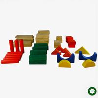 Lot de formes en bois a empiler 53 pcs d'occasion  - Dès 2 ans | Ref 10339