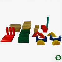 Lot de formes en bois a empiler 53 pcs d'occasion  - Dès 2 ans | Ref 10339
