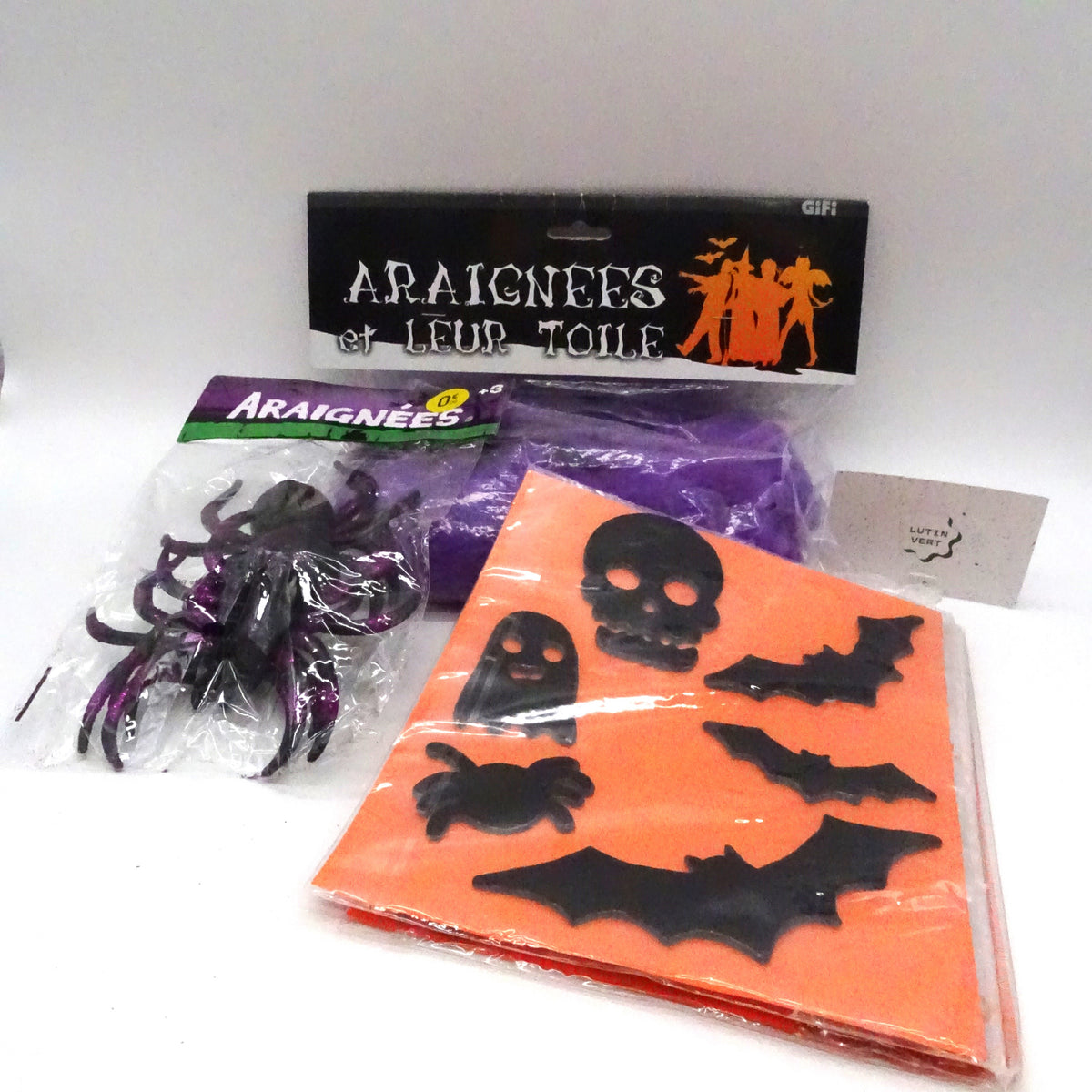 Lot HALLOWEEN araignée GIFI - Dès 3 ans | Ref 16048