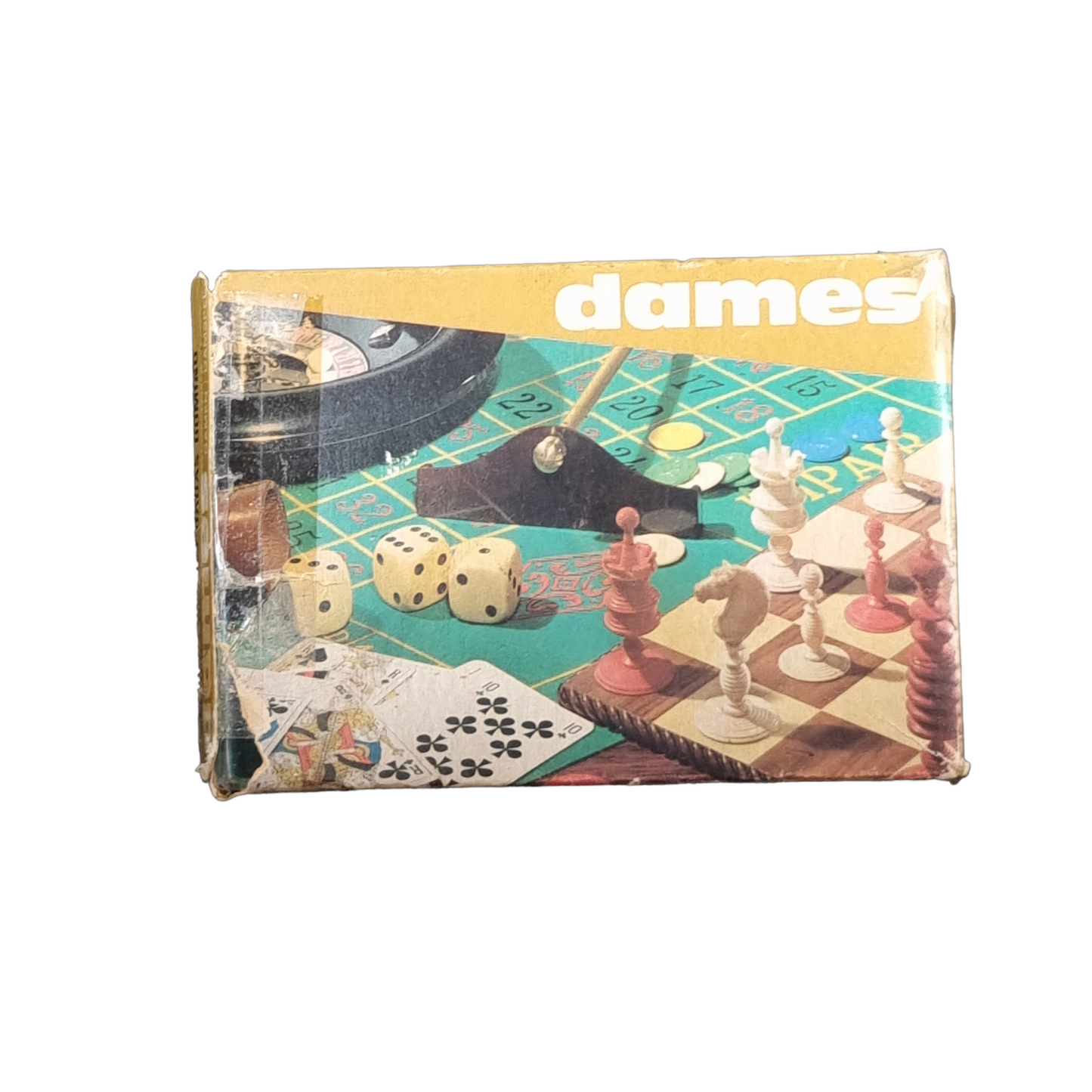 Jeu de dames de voyage vintage