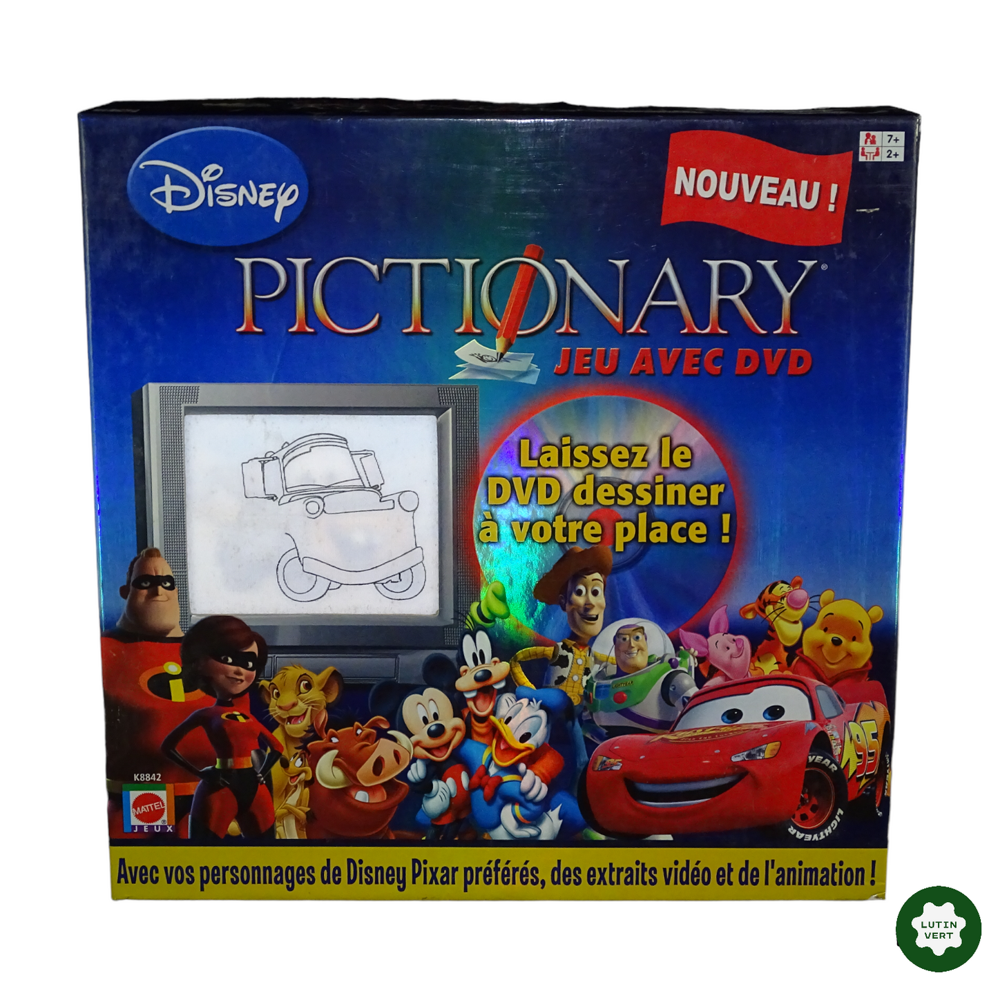 Pictionary jeu avec DVD d'occasion MATTEL - Dès 7 ans | Lutin Vert