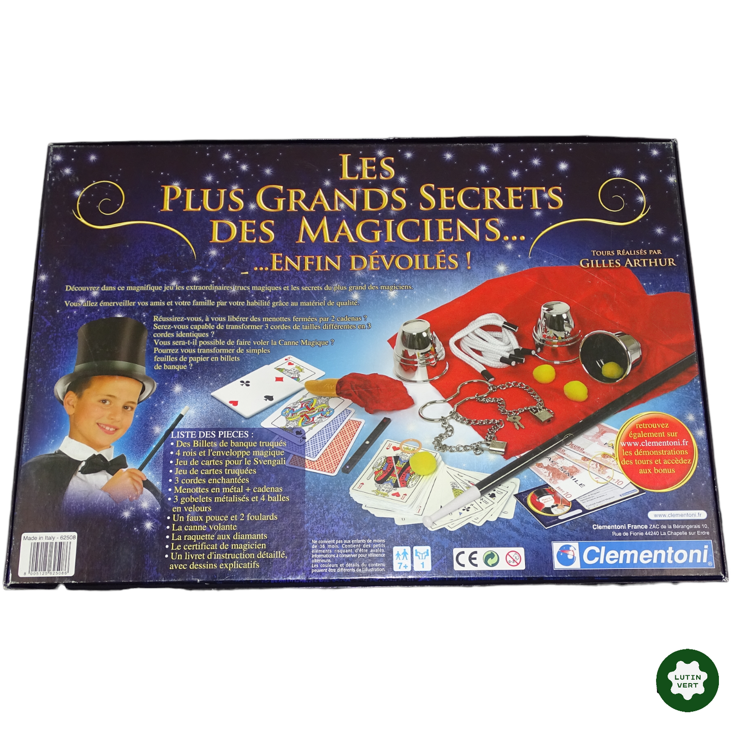 Les plus grands secrets des magiciens enfin dévoilés !  d'occasion CLEMENTONI - Dès 7 ans | Lutin Vert
