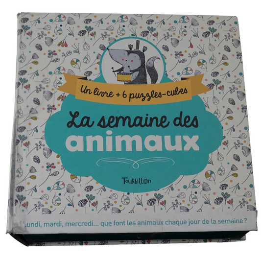 La semaine des animaux - Livre puzzle cubes - Éditions Tourbillon