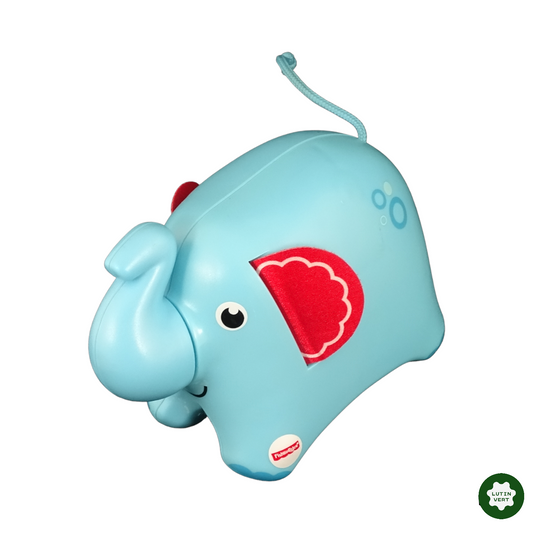 Élephant à roulette bleu ciel d'occasion Fisher Price | Lutin Vert