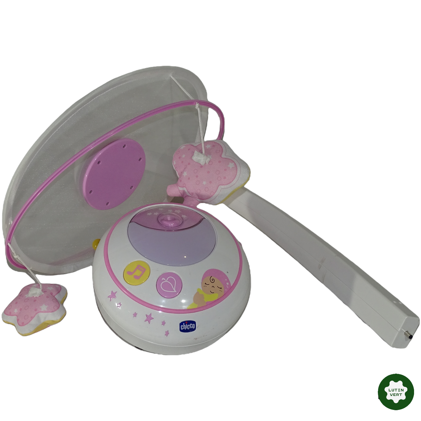 Mobile double projection rose first dreams d'occasion CHICCO - Dès 3 mois | Lutin Vert