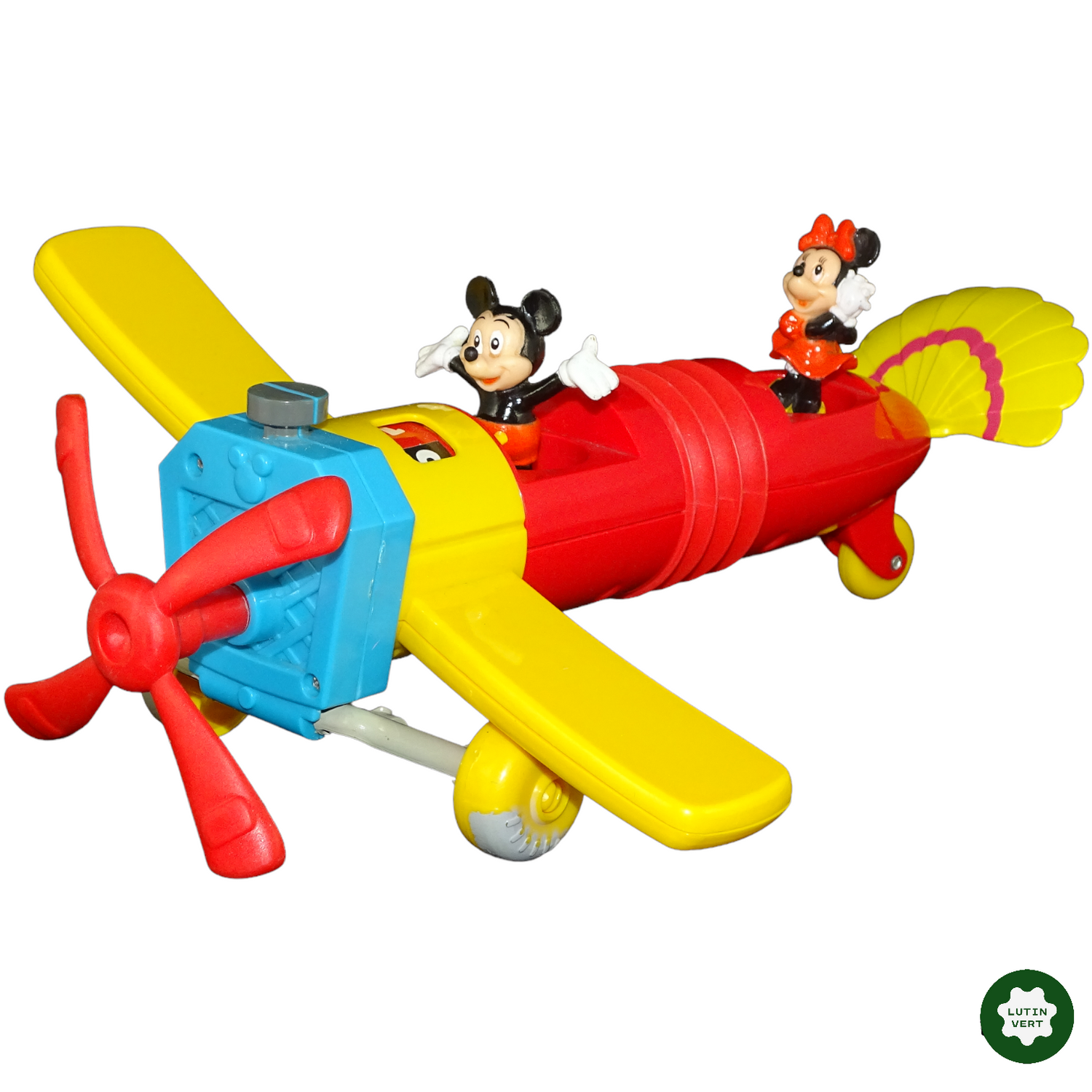 MICKEY et MINNIE sur leur avion Vintage d'occasion DISNEY - Dès 3