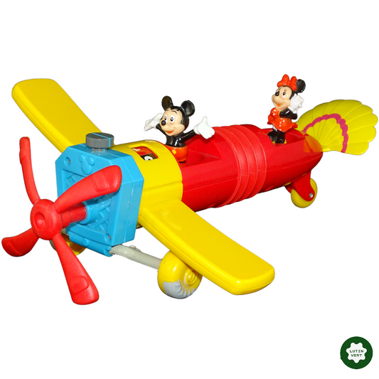 MICKEY et MINNIE  sur leur avion Vintage d'occasion DISNEY  - Dès 3 ans | Lutin Vert