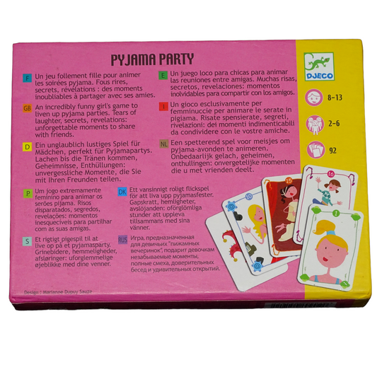PYJAMA PARTY : Jeu pour animer les soirées pyjama d'occasion DJECO - Dès 8 ans | Lutin Vert
